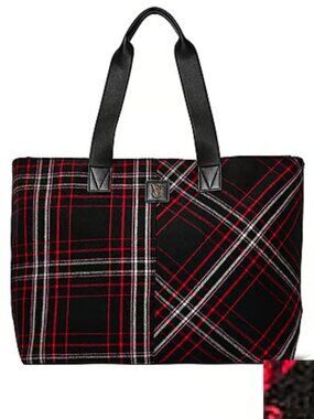Victoria's Secret Plaid Tote Bag